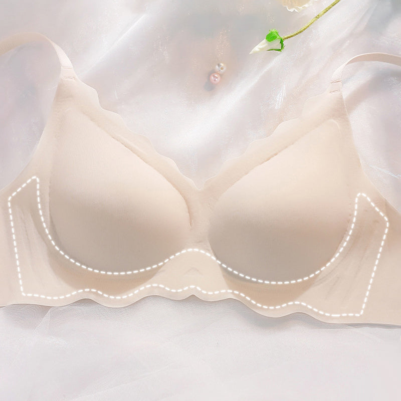 Ademende naadloze beugelloze bh