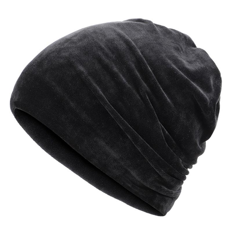 Zachte winter muts met strass steentjes