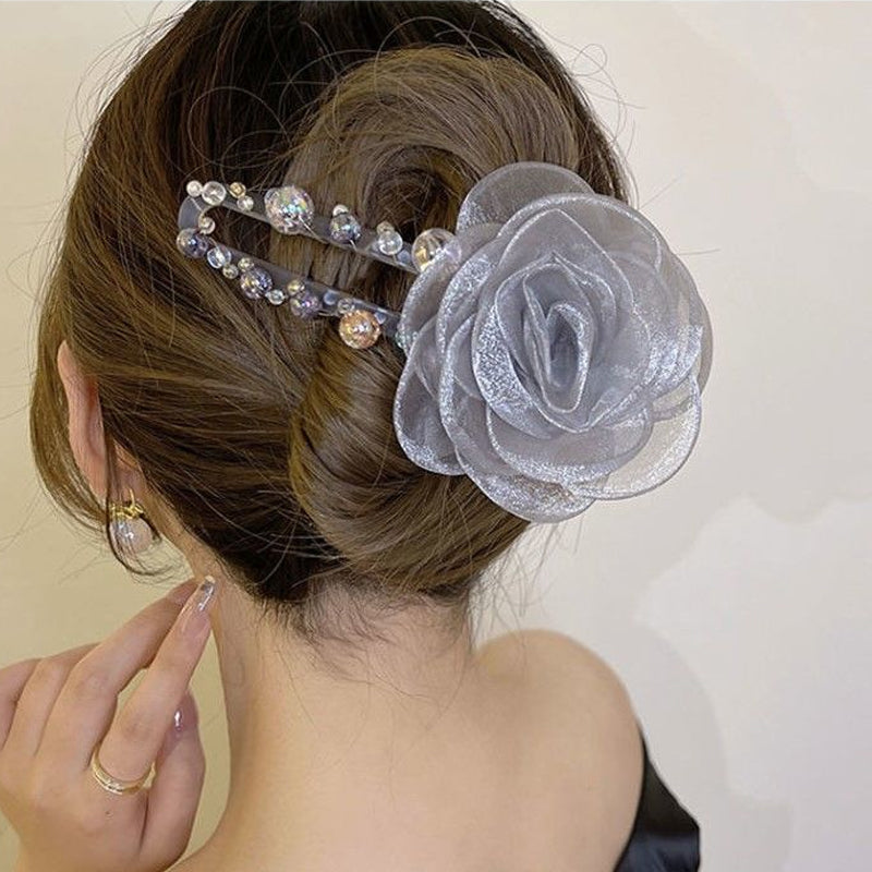 Elegante bloem haarclip