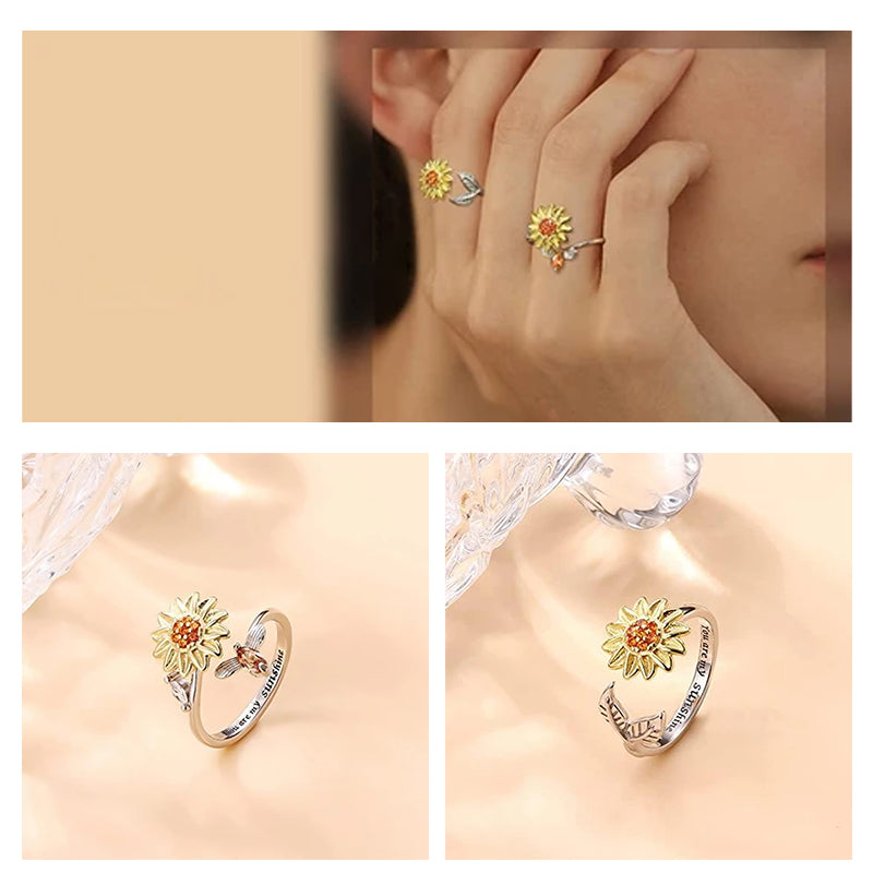 Zonnebloem Spinner Ring