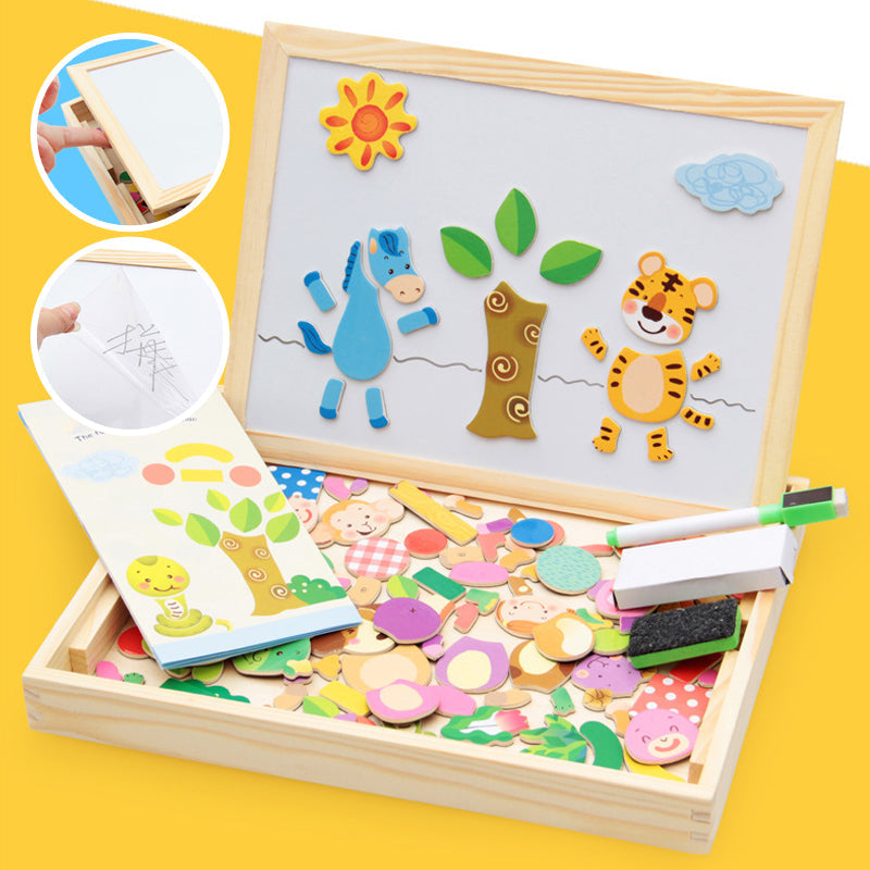 Magnetische Dieren Puzzel Tekentafel