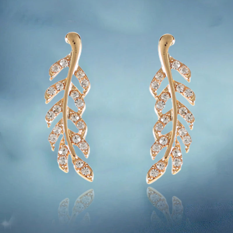 blad Stud Oorbellen Dagelijkse oor klimmers voor dames