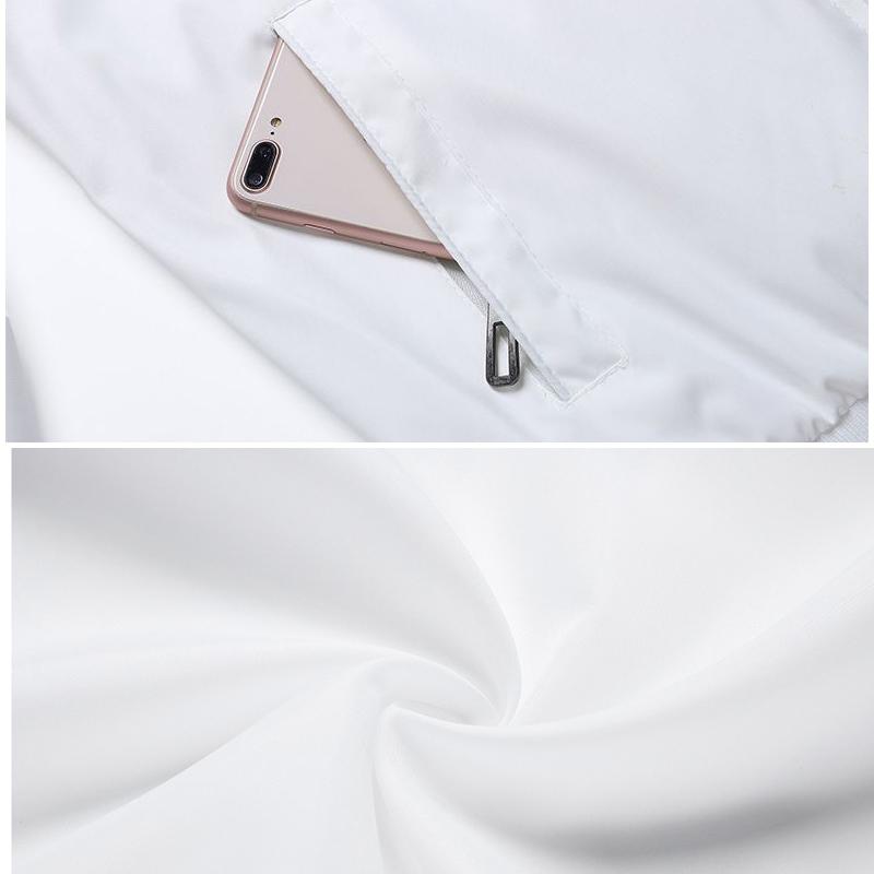 Casual jack voor heren in effen kleur