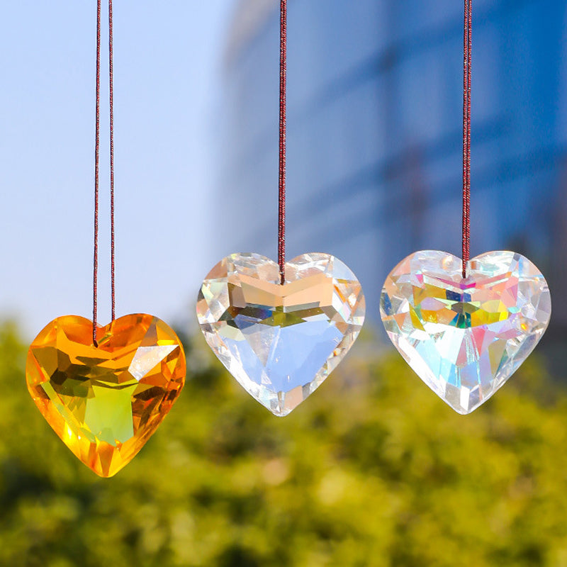 Opknoping Hart Suncatcher Prisma Ambachten