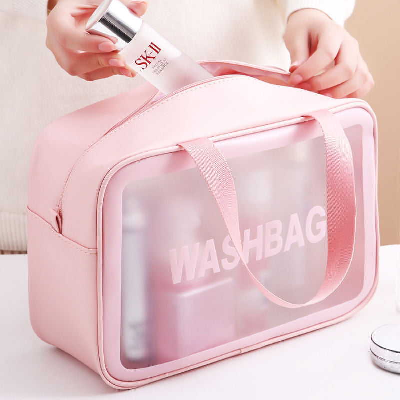 Doorschijnende make-up tas