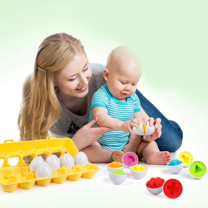 Kleur en vormen Bijpassende eierset