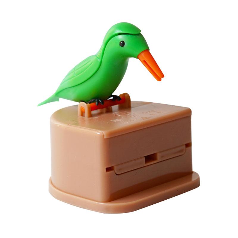 Creatieve automatische tandenstokerdoos Cartoon Vogel