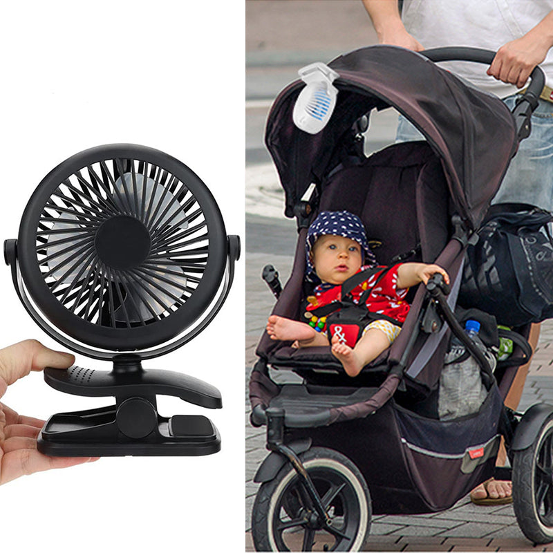 Draagbare stille clipventilator met 360 ° rotatie