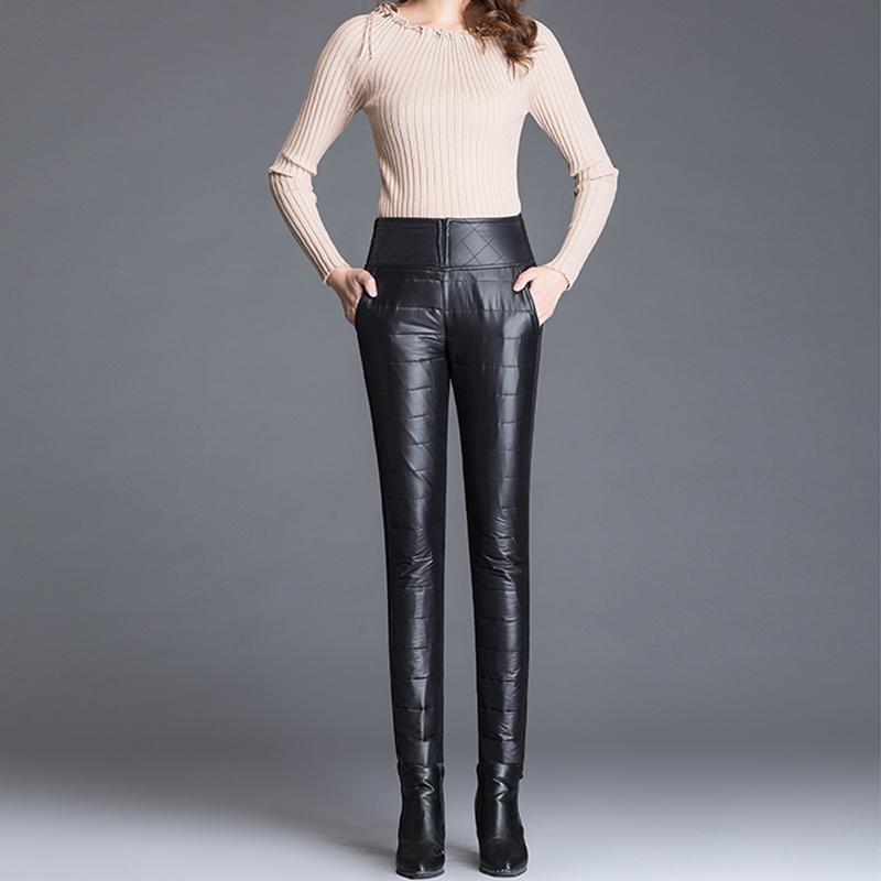 Donsbroek met hoge taille voor dames