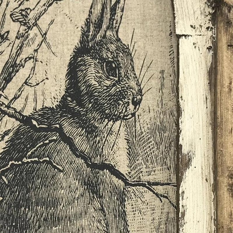 2023 Cadeau | Rustiek boerderijdecor met konijnen aan de muur