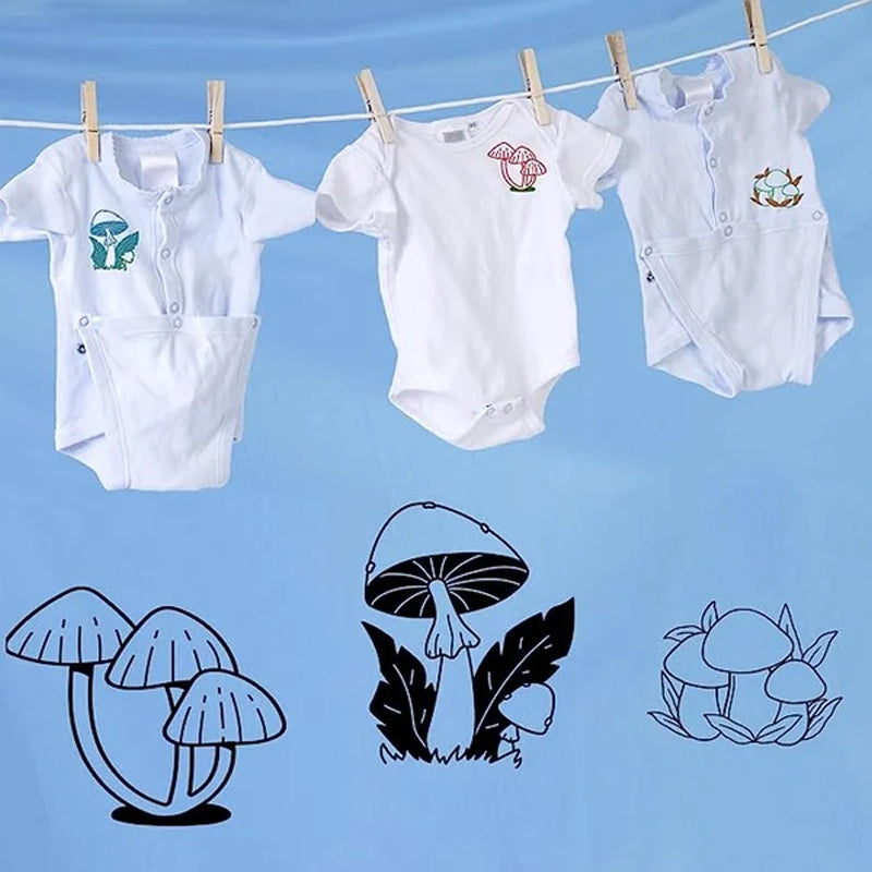 Geborduurde papierset