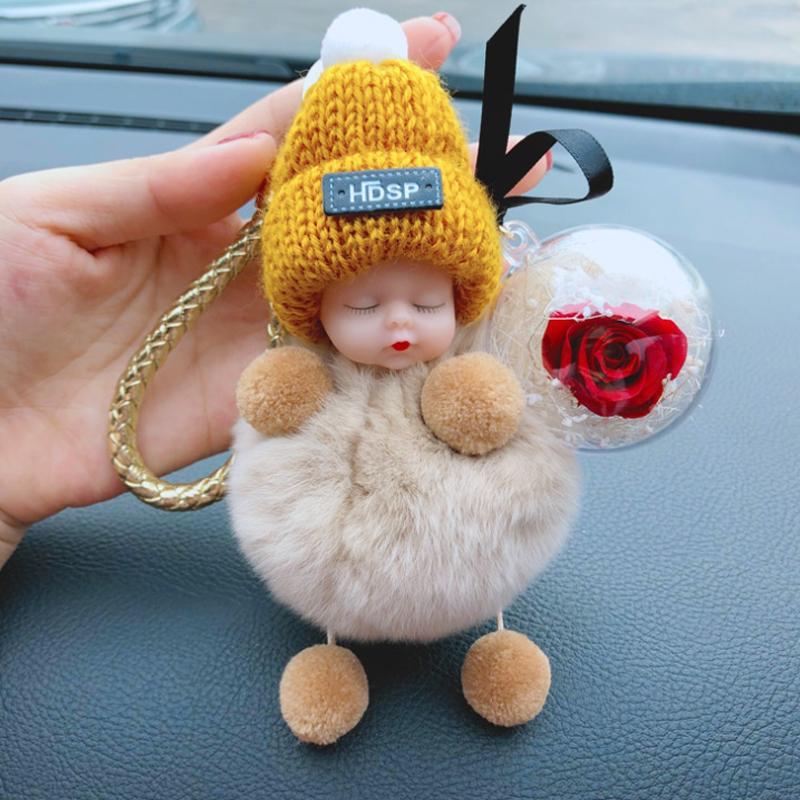 Leuke simulatie pluche scheel pop