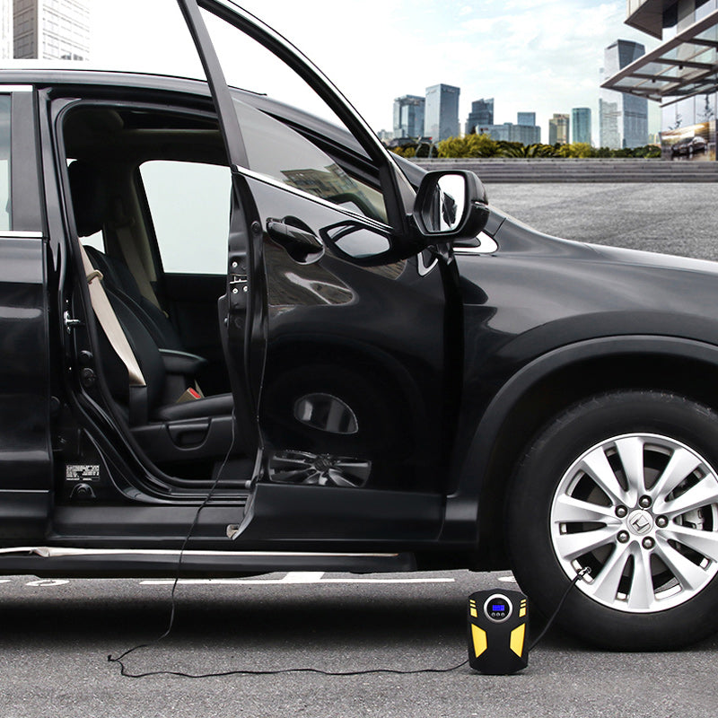 Draagbare luchtpomp met digitaal display