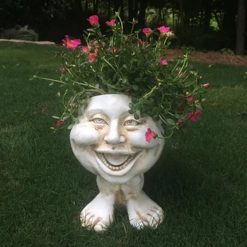 Grappige uitdrukking bloempot