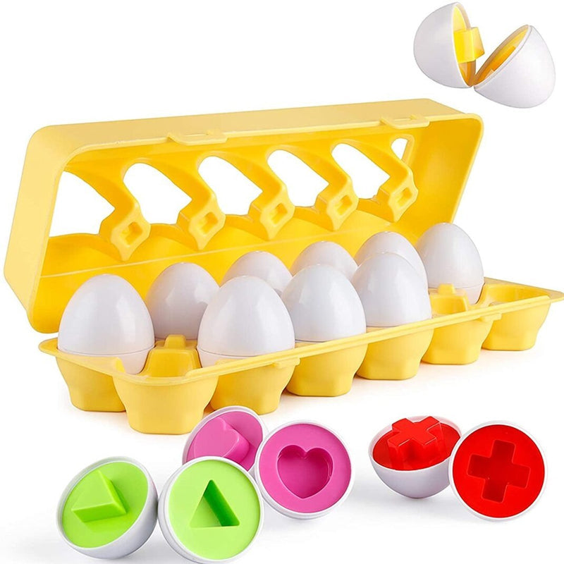 Kleur en vormen Bijpassende eierset