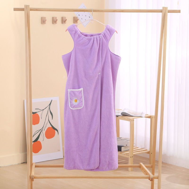 Sneldrogende absorberende water draagbare badjassen