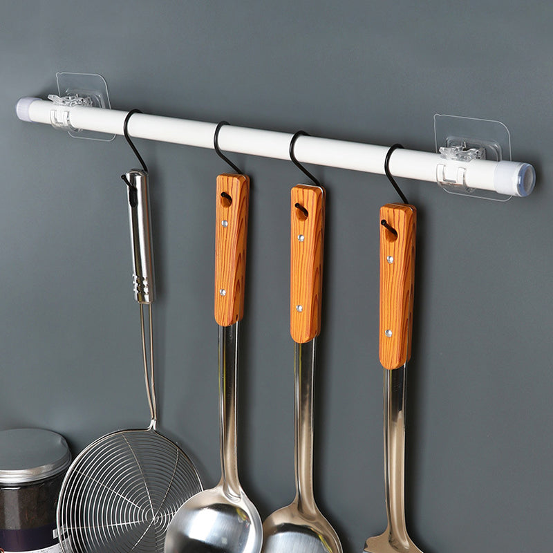 Transparante hangende staafclip