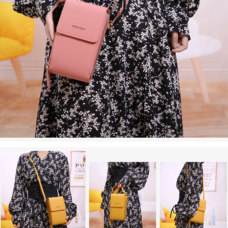 Crossbody-telefoontas met touchscreen met grote capaciteit