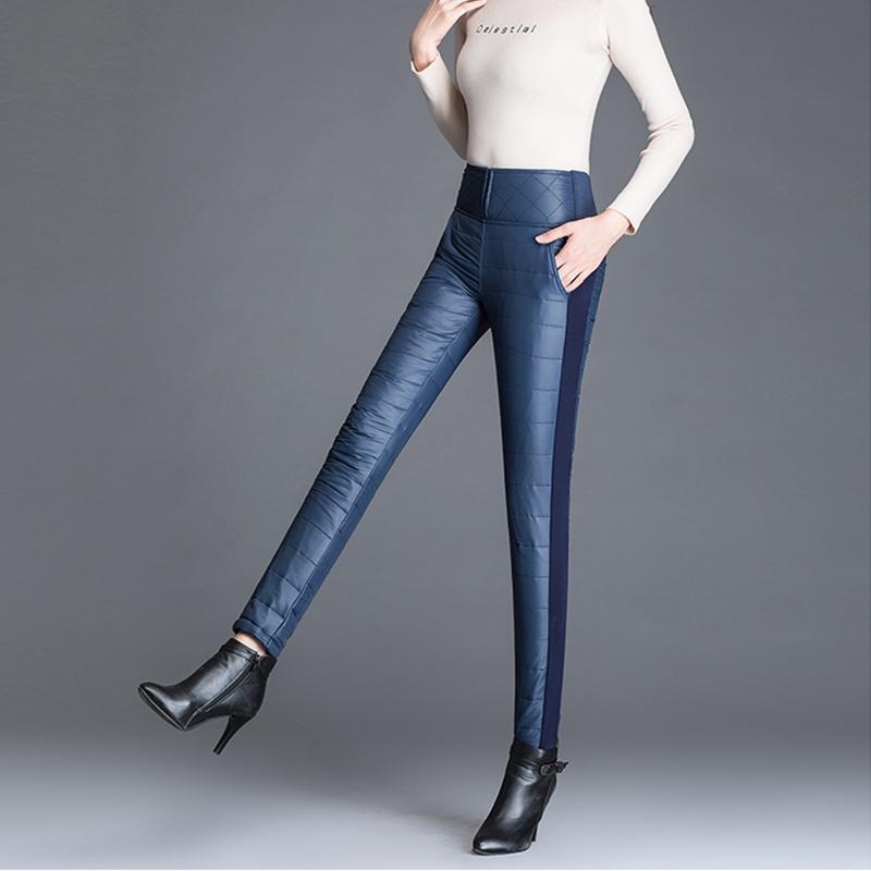 Donsbroek met hoge taille voor dames