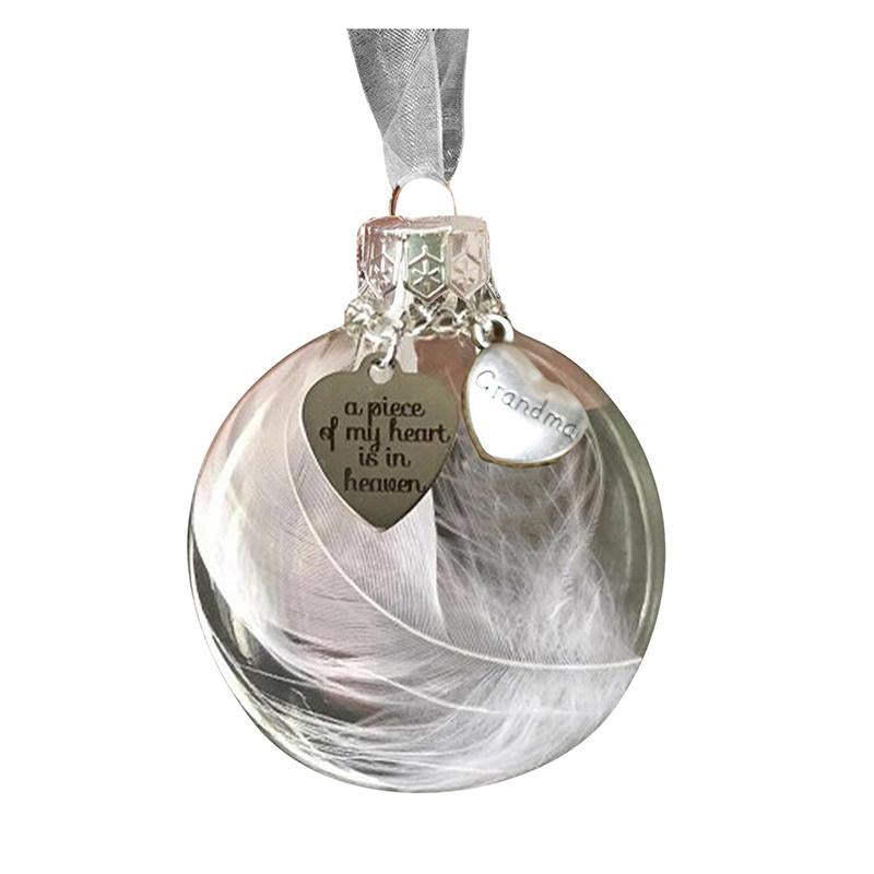Kerst veer bal ornamenten