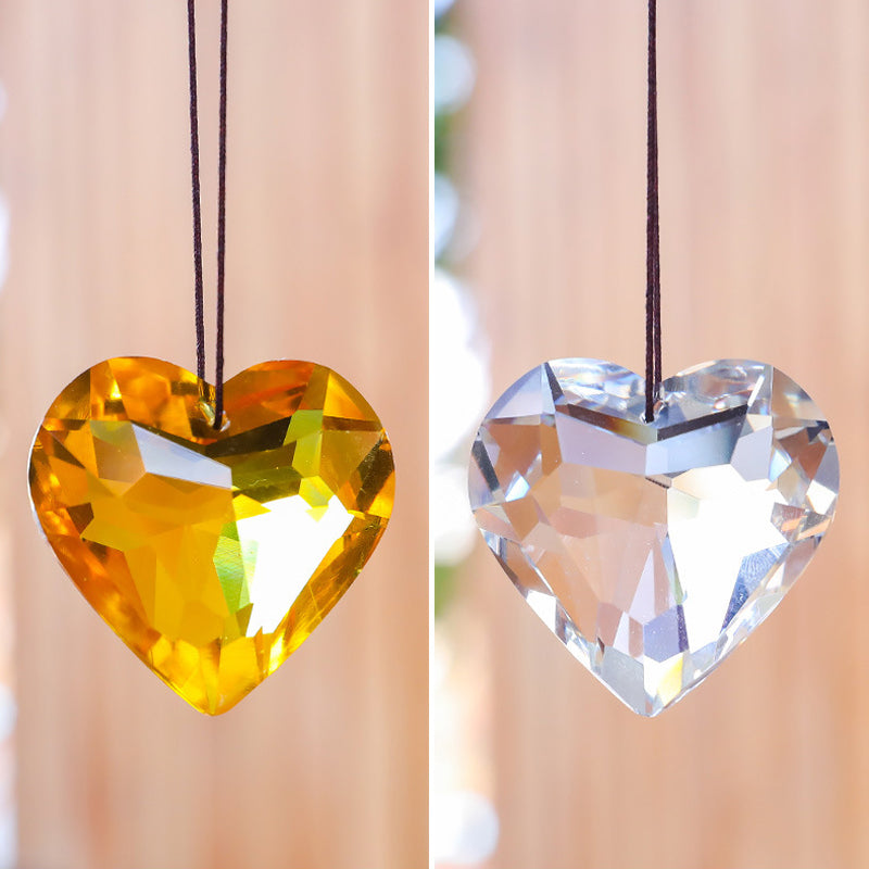 Opknoping Hart Suncatcher Prisma Ambachten