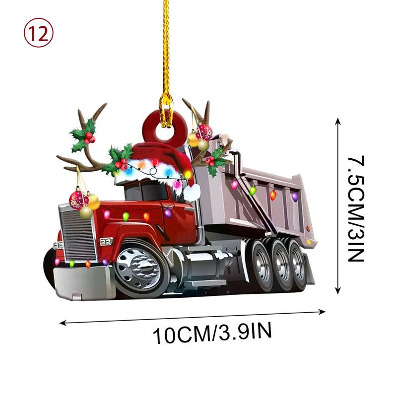 Auto-Boot-Kerstijzer Ornament