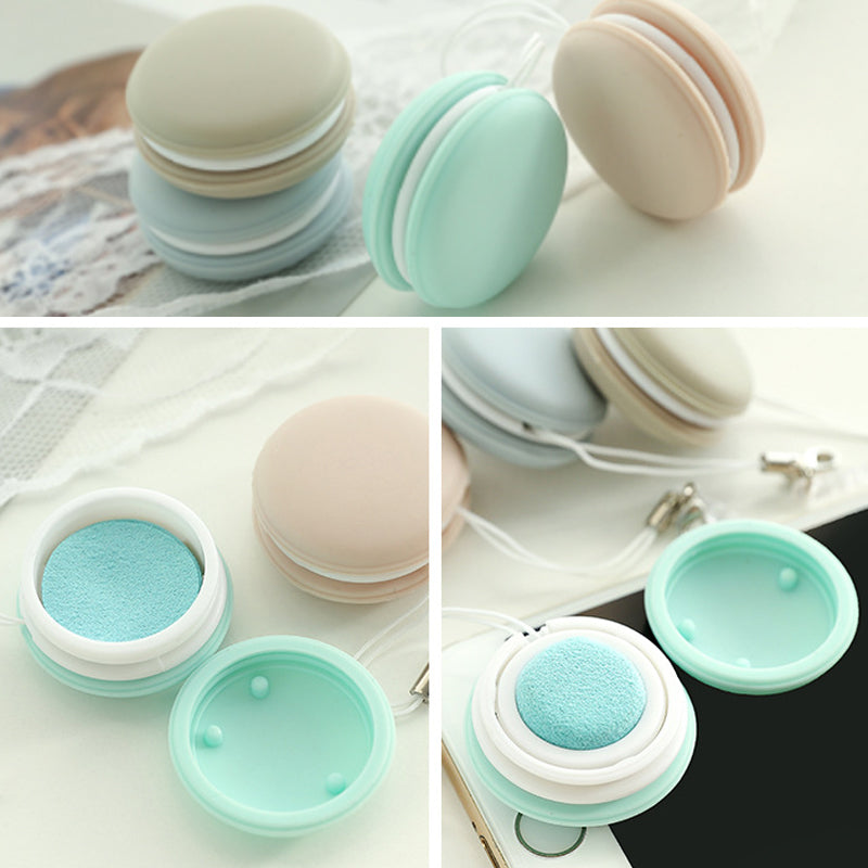 Macaron-vormig hulpmiddel voor het reinigen van telefoonschermen