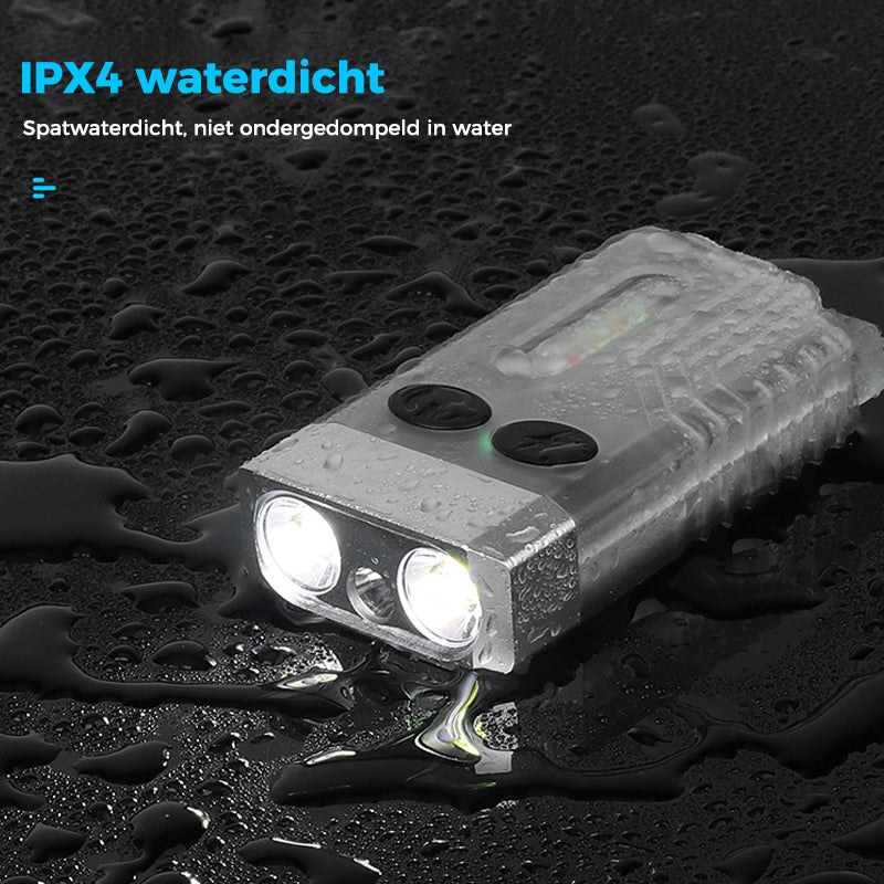 Kleine krachtige EDC-zaklamp met rood UV-blauw licht