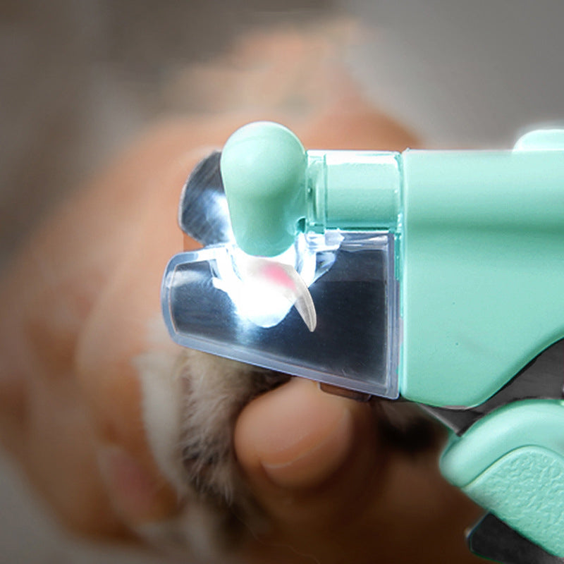 Nagelknipper voor huisdieren met LED-lampje en nagel opberg doos