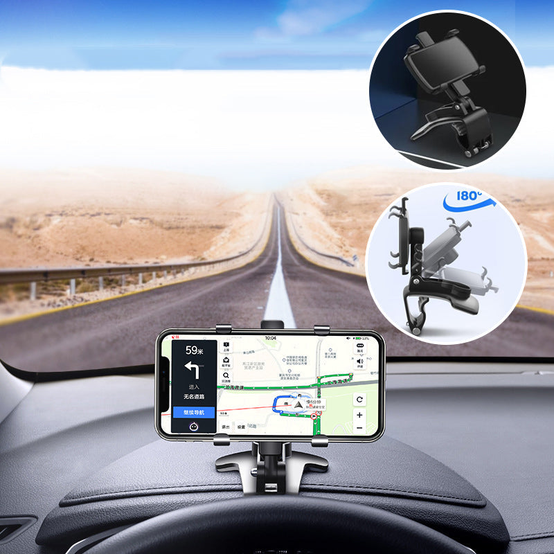 Telefoonhouder met kentekenplaat in het dashboard