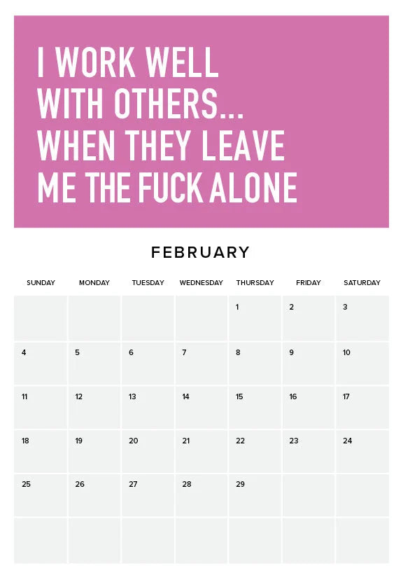 Volwassen worden is moeilijk Kalender 2024