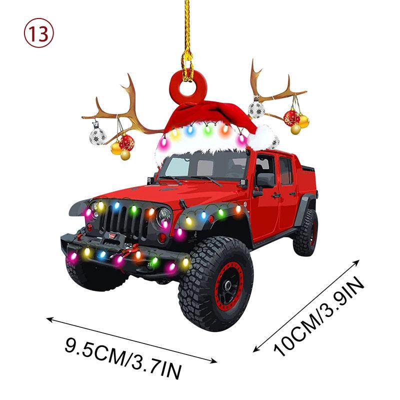 Auto-Boot-Kerstijzer Ornament