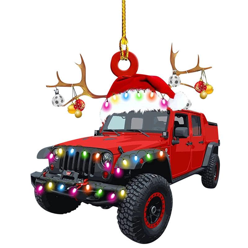 Auto-Boot-Kerstijzer Ornament