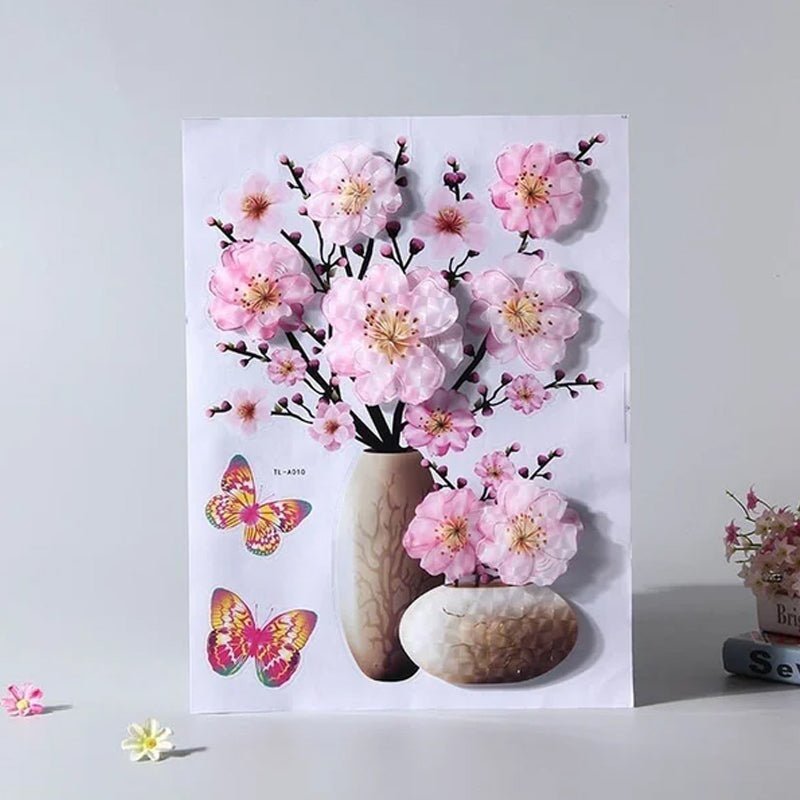 DIY plantenvaas 3D stereo stickers
