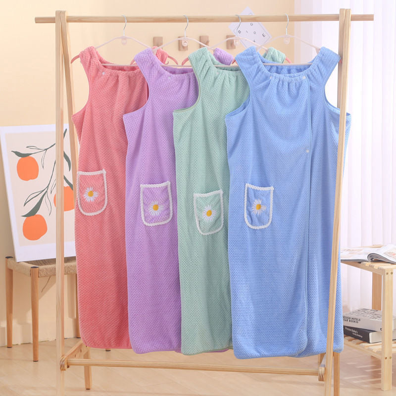 Sneldrogende absorberende water draagbare badjassen