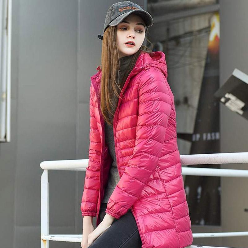 Lichtgewicht Mid-Length Jacket voor Vrouwen