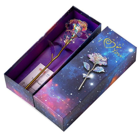 Kleurrijke Galaxy Rose met liefde