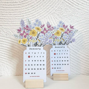 Bureaukalender Bloeiende Bloemen 2024