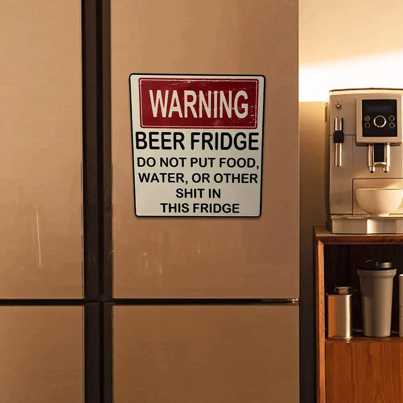 Grappig Bier Koelkast Vintage Sticker Teken