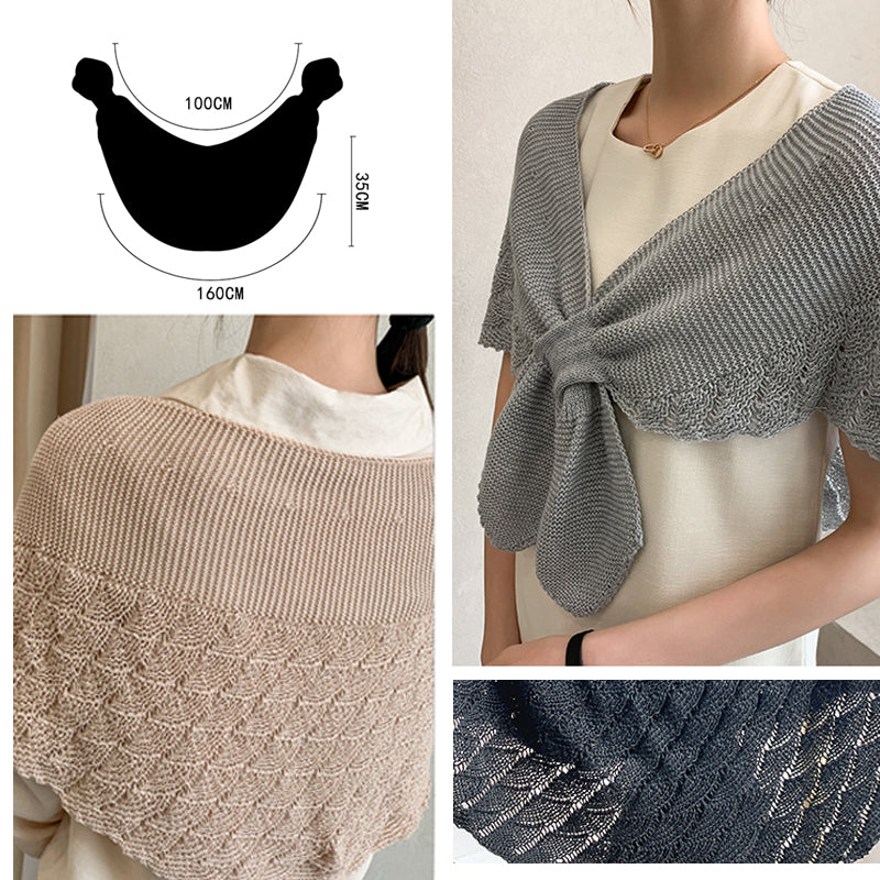 Fishtail mini gebreide sjaal