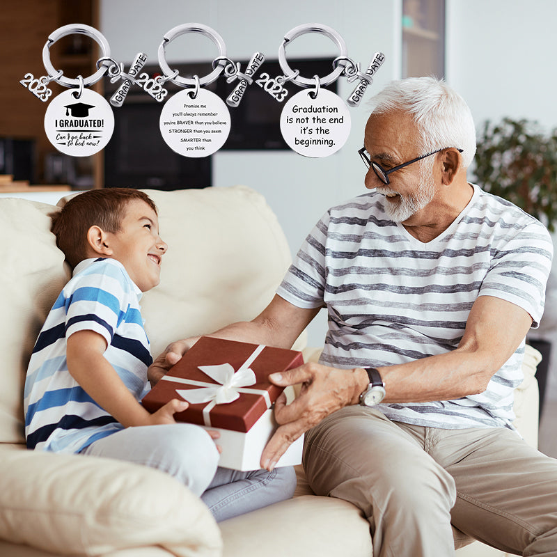2023 Afstudeer Seisoen metalen sleutelhanger cadeau met geschenkdoos