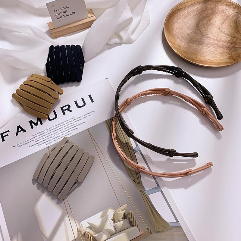 Draagbare telescopische haarbanden voor dameshaar