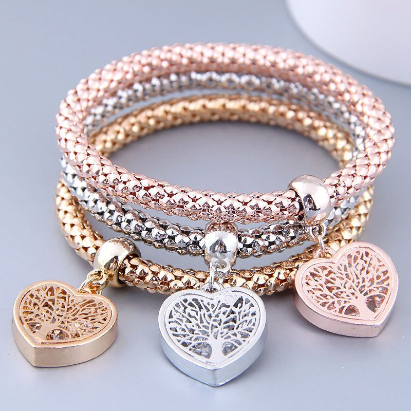 Meerlaagse armbanden voor dames (3 kleuren/set)