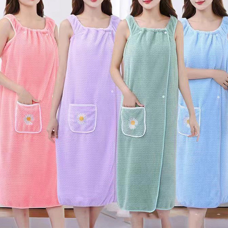 Sneldrogende absorberende water draagbare badjassen