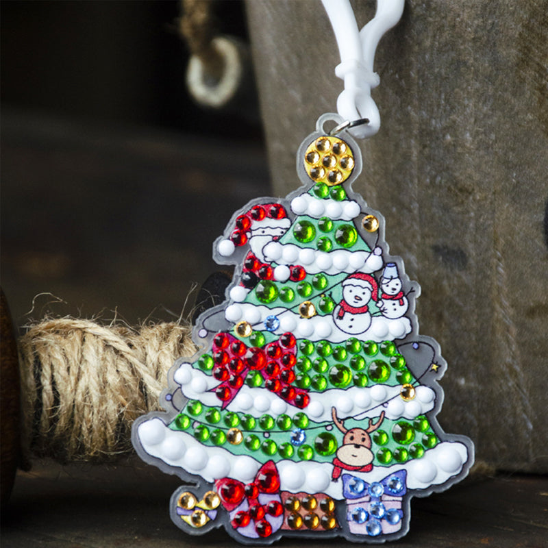 Kerst diamant schilderij sticker kit