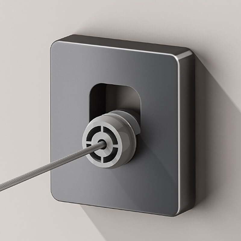 Onzichtbare intrekbare waslijn