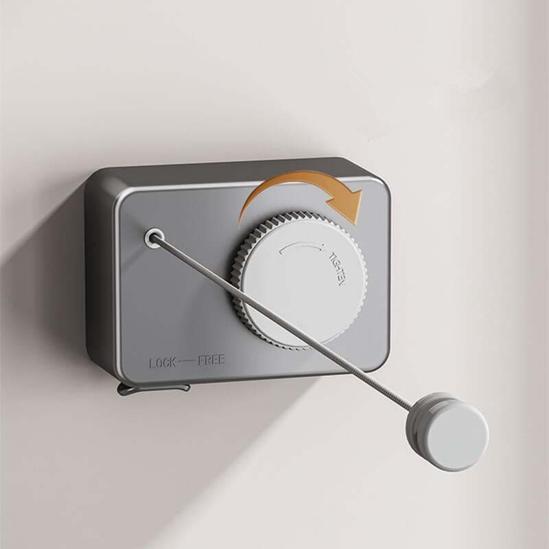 Onzichtbare intrekbare waslijn