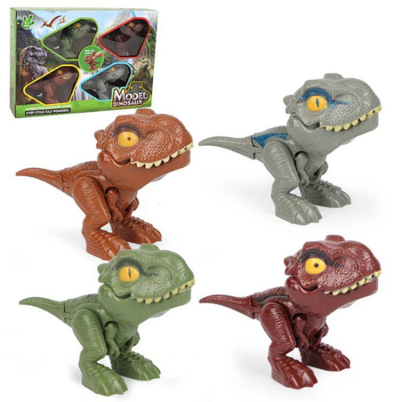 Vingerknijpende dinosaurus actiefiguren