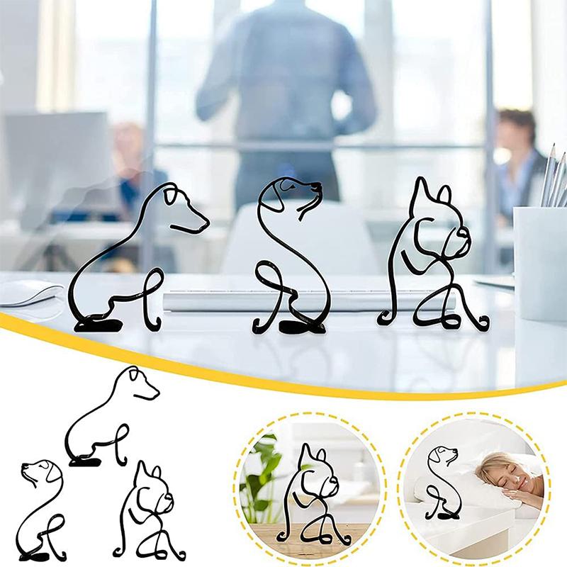 Hond Minimalistische Kunstbeeldhouwkunst