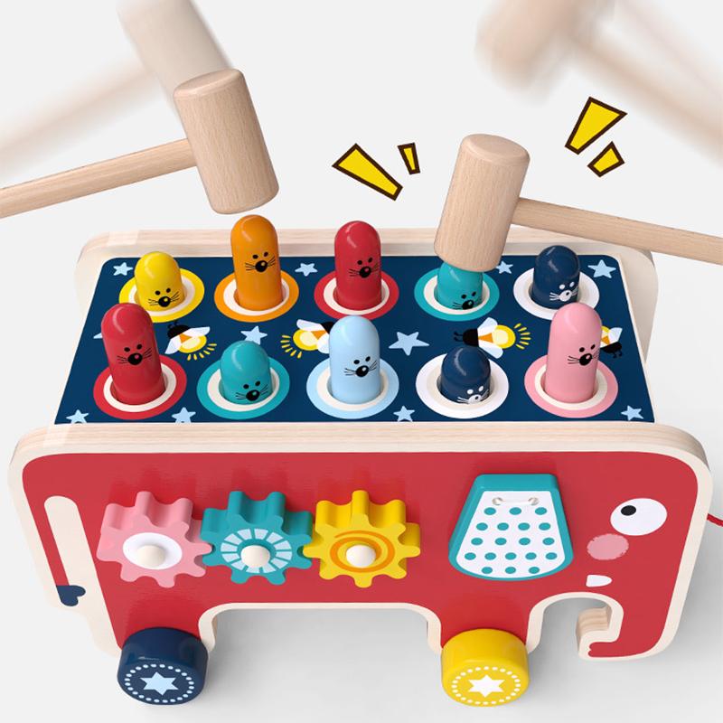 Houten whack-a-mole speelgoed